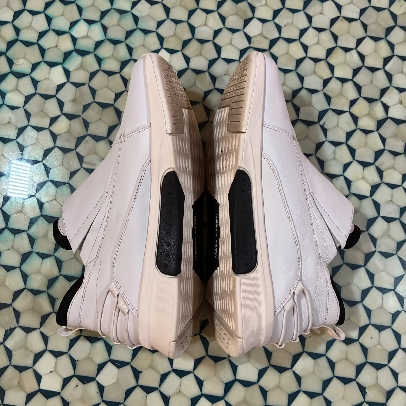 Mark Nason Alta Women's Leather White Slip On Fashion Sneakers Size 8.5 - Image 6