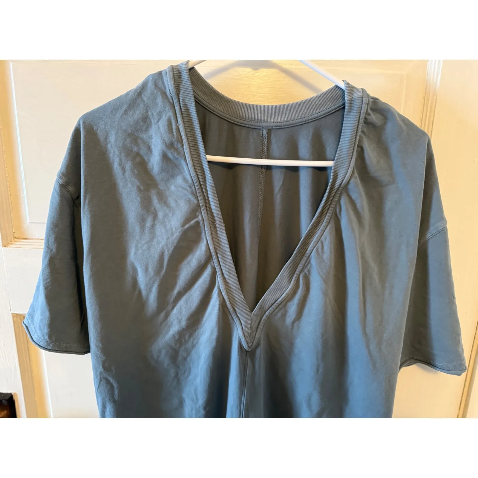 Free People Movement Hot Shot Tee Romper in an oversized fit and V - Image 3