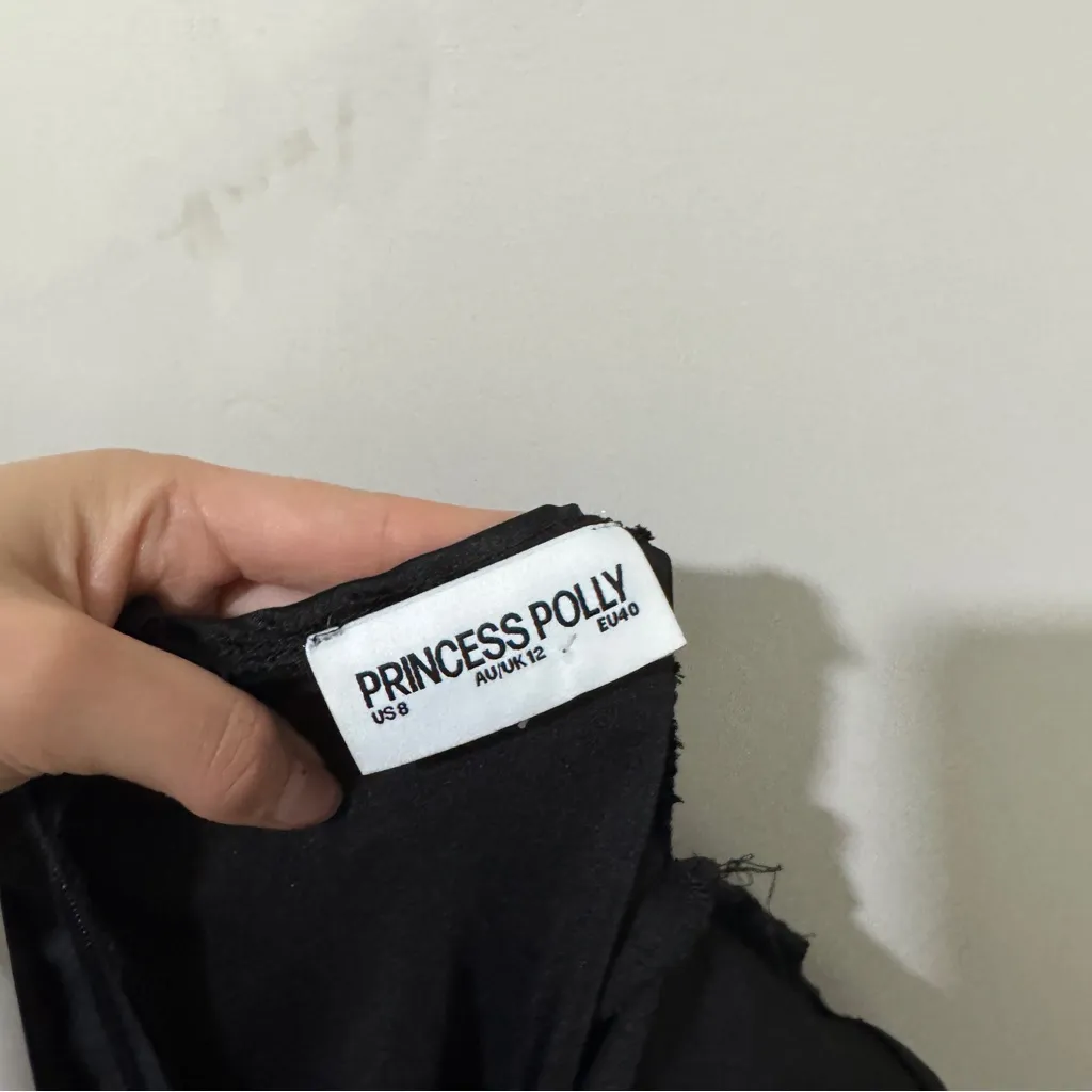 Princess Polly Tall Fadyen Bias Cut Maxi Dress Black - Image 4