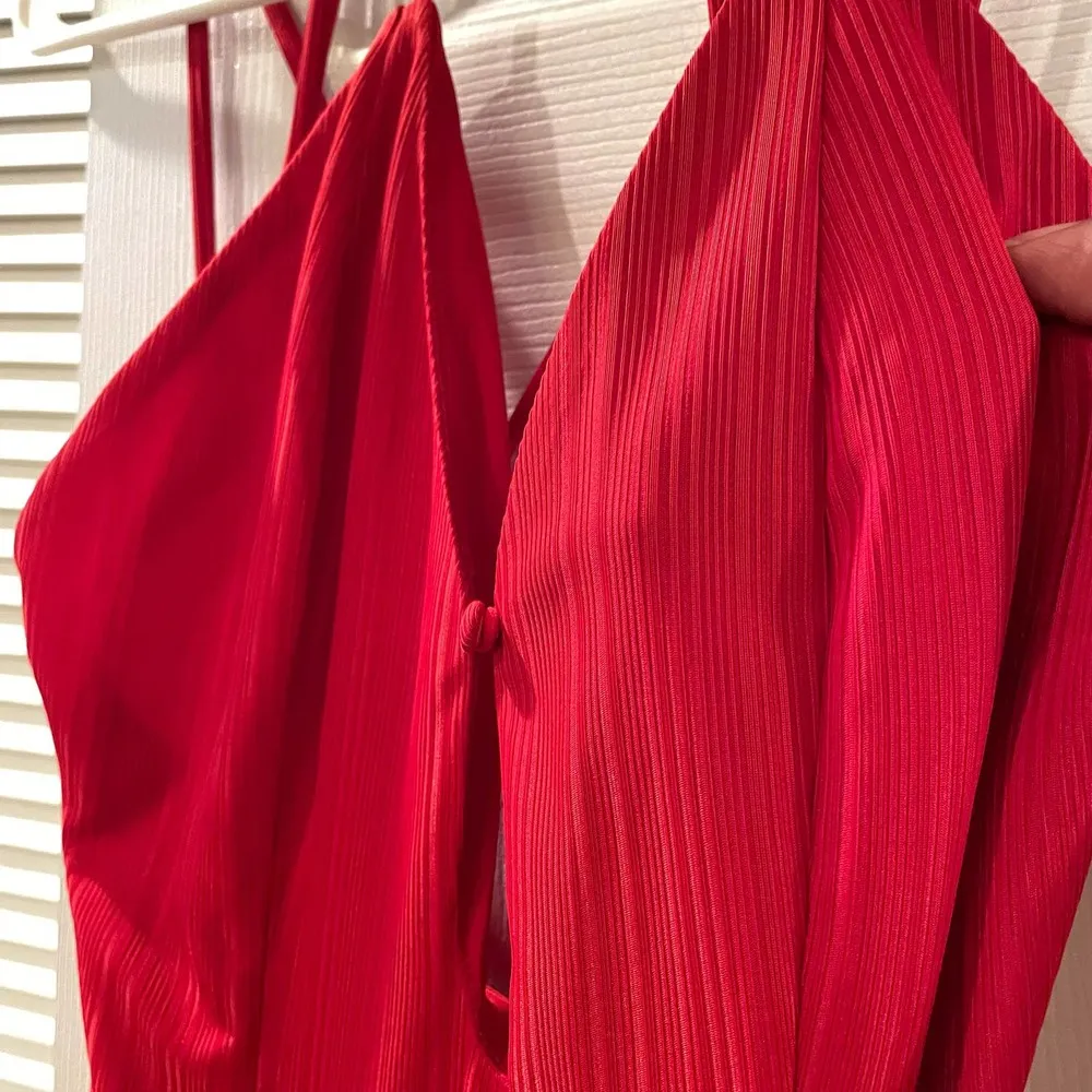 House of Harlow 1960 x Revolve Strappy Maxi Dress size M Red - Image 4