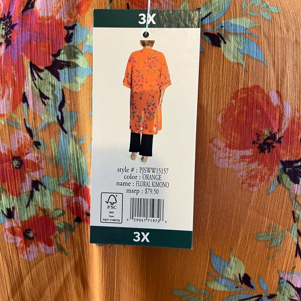 Jessica Simpson Floral Kimono - Image 5