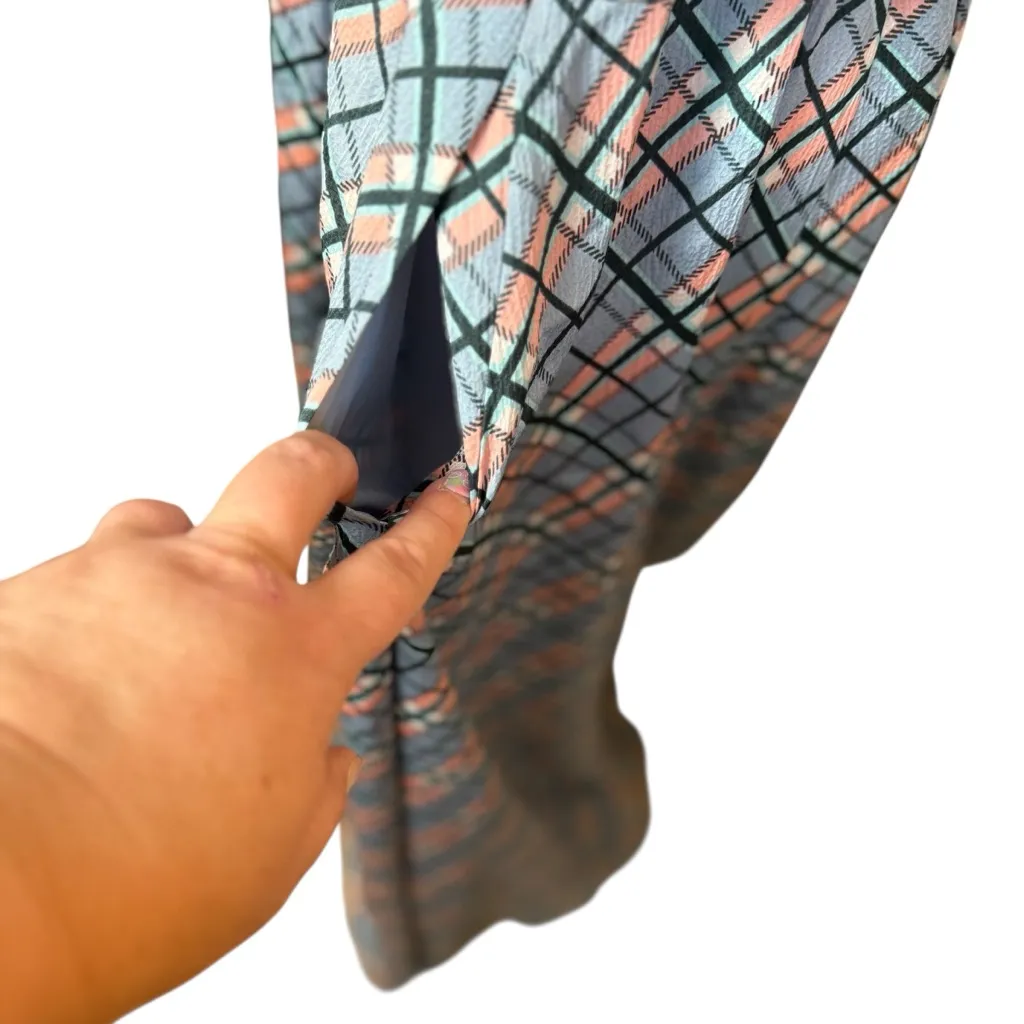 Gal Meets Glam Colette Plaid Button Down Maxi Dress Size 00 Designer Modest - Image 10