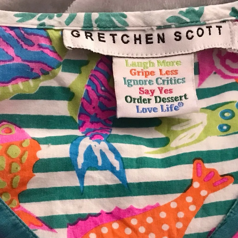 Gretchen Scott Coral reef tunic top Green Size M - Image 8
