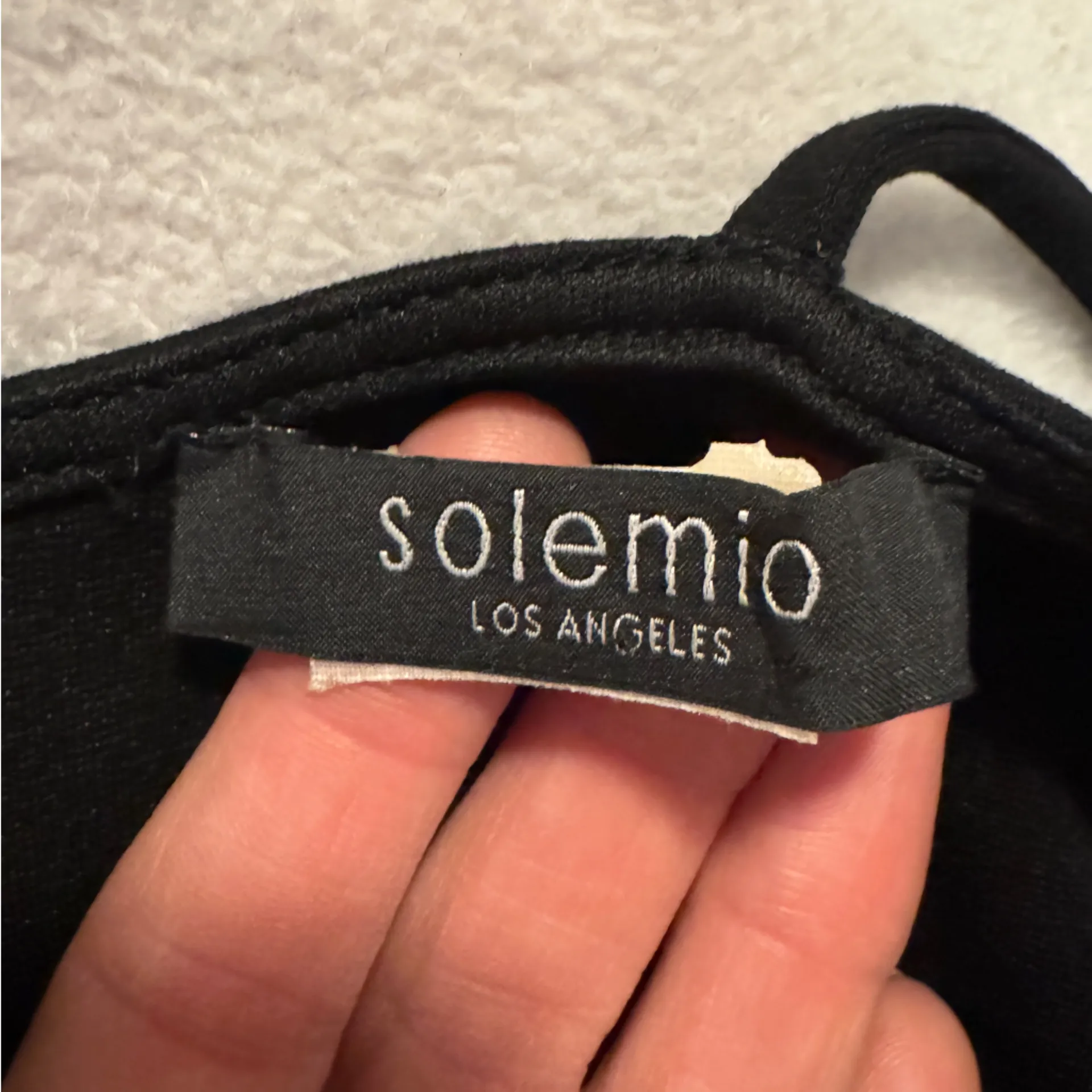 Solemio Classic Black Body-con Dress - Image 3