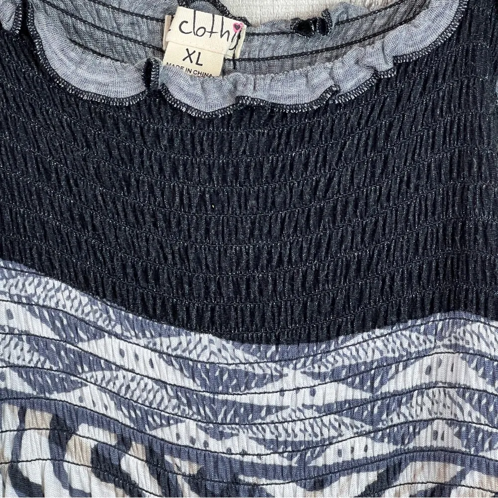 One Clothing Size XL Animal Print Sleeveless Dress Ruffled Straps Flowy - Image 4