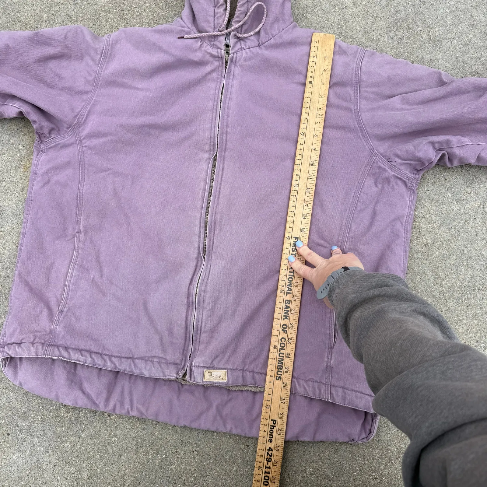 Berne Apparel WHJ41 Women's Sanded Sherpa Lined Hooded Coat Desert Rose 3XL Purple Size 3X - Image 9