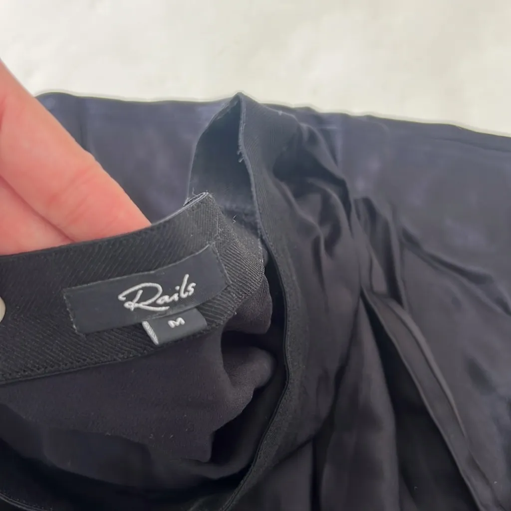 RAILS Berlin Midi Skirt Black Size M $188 - Image 8