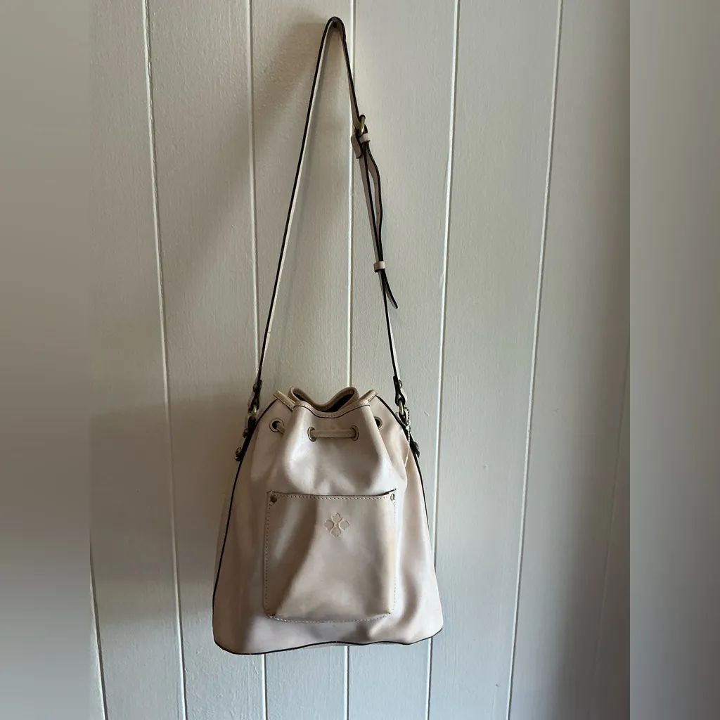 A Rare HTF Particia Nash Rosetool Leather White Chalk Anniversary Handbag Bag - Image 6