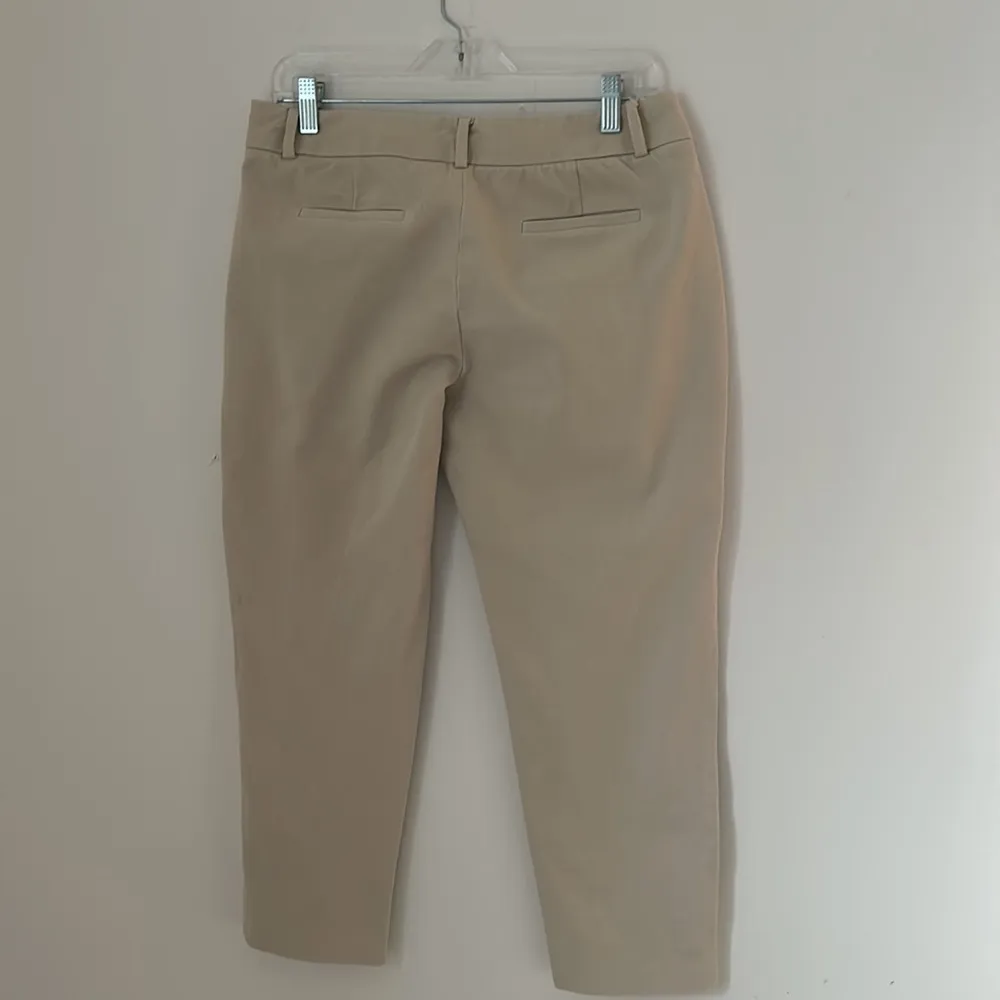 Garnet Hill Khaki cropped Pants sz 10 - Image 3