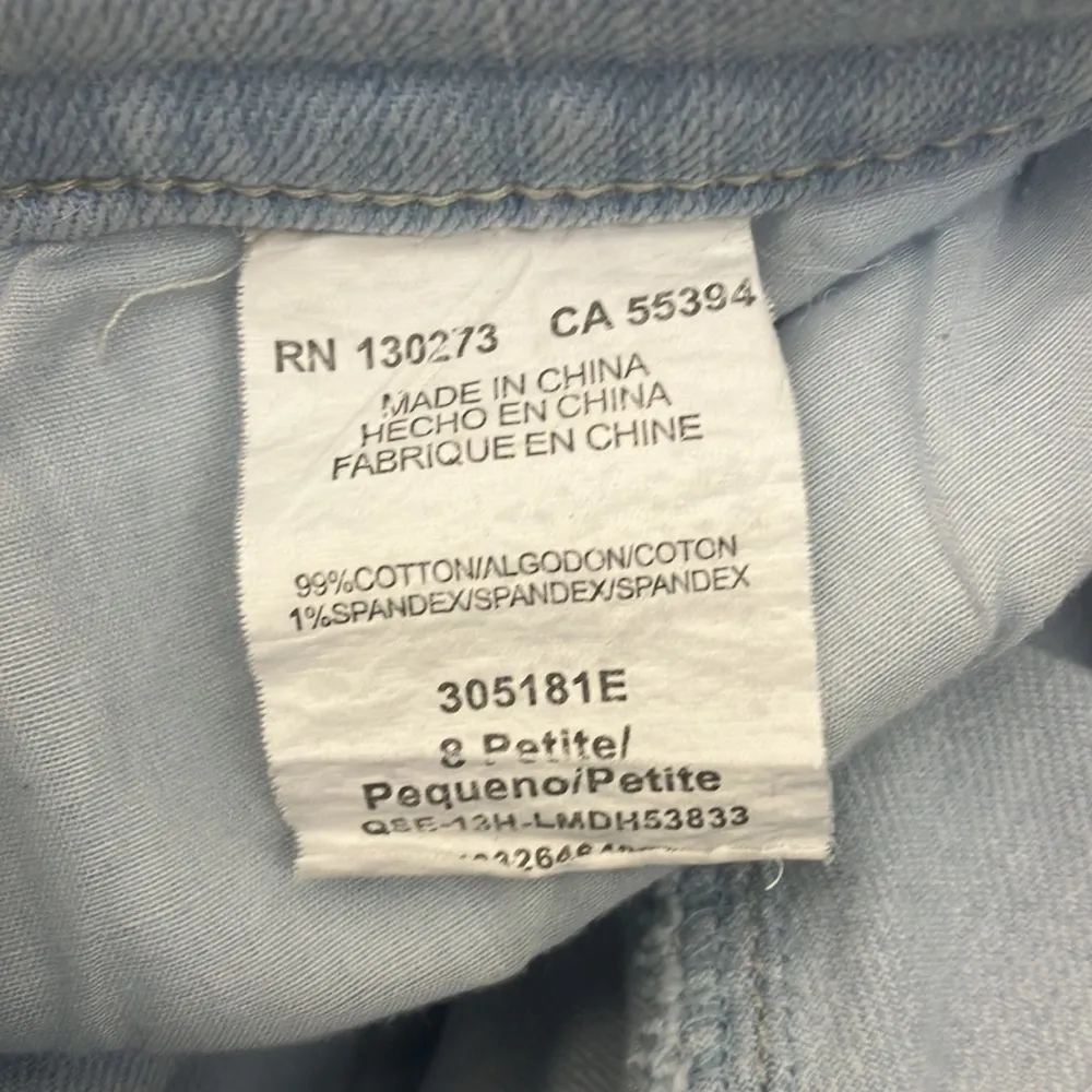 Lee Relaxed At The Waist Light Blue Women's Jeans size 8 Petite - Image 10