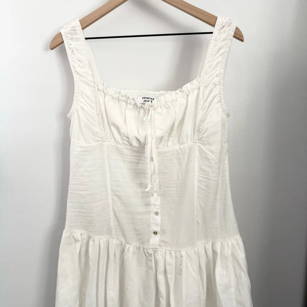 Frankie’s Bikinis XL NEW Christabelle Gauze Dress White - Image 3