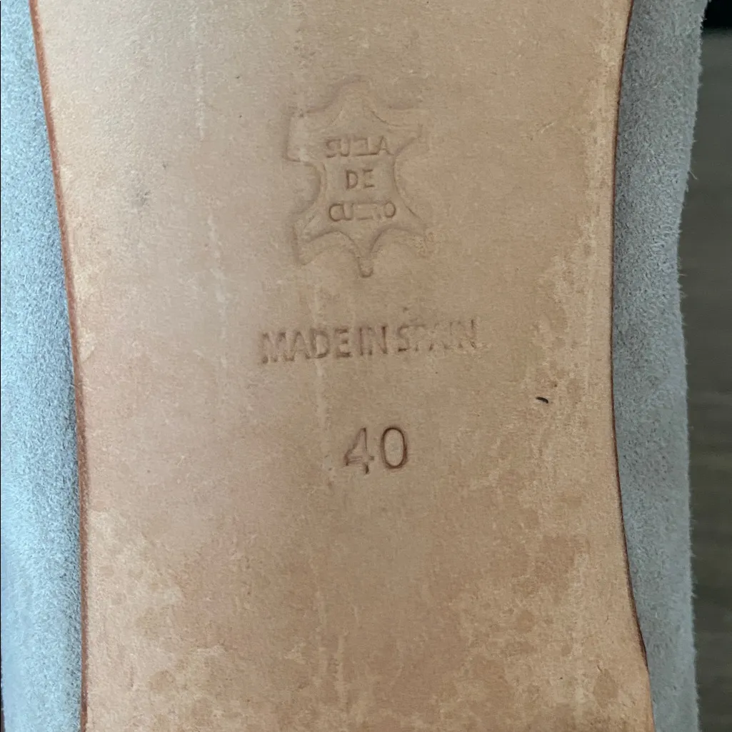 Lalisa Chloe Ballet Flat Taupe Snape Cap Toe size 40 US 9 - Image 10