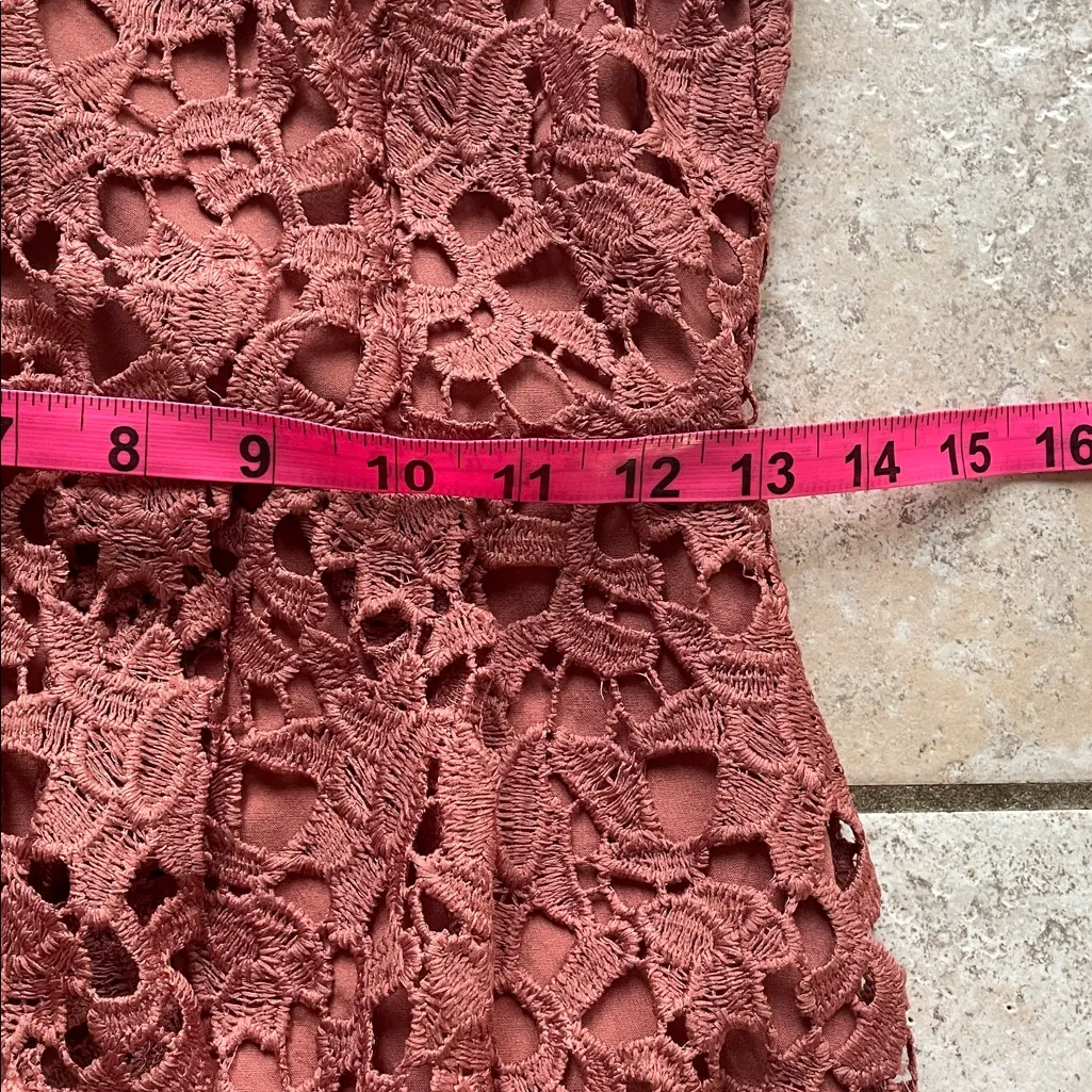 ASTR the Label Lace A Line Midi Dress in Coral Cedar - Image 14