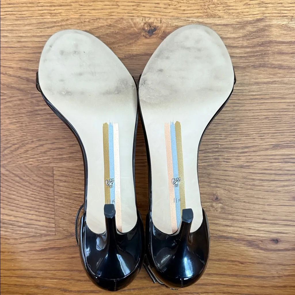 Sam Edelman Black Patent Leather Heels – Women’s Size 11.5M, Strappy Sandals - Image 7