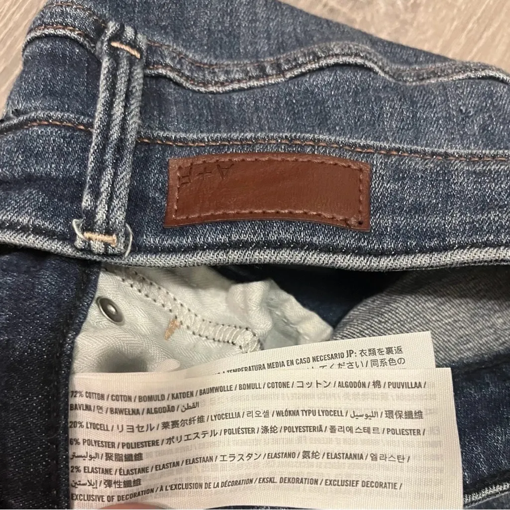 Abercrombie & Fitch Simone High Rise Super Skinny Jeans Size 27/4S Distressed - Image 7