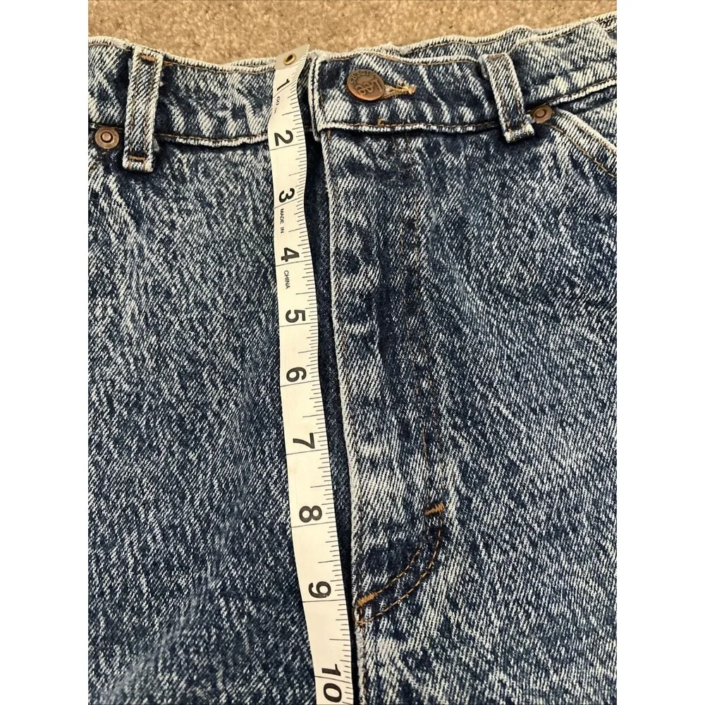 Vintage 80s Lee Riders Mid Rise Tapered Jeans Womens SZ 4 High-Waist Acid-Wash - Image 14