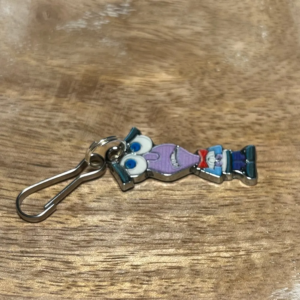 Disney Pixar Inside Out Fear Emotion Charm with Spring Hook - Image 4