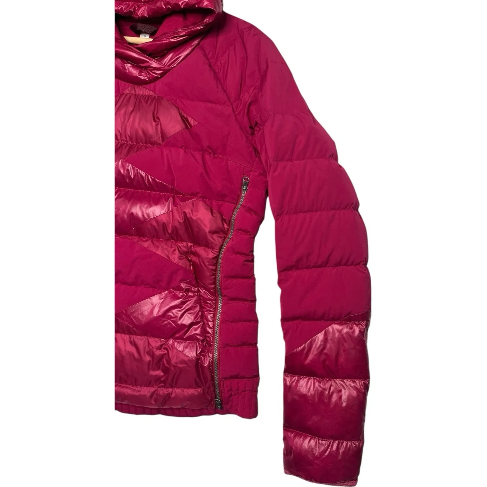 Lululemon Goose Down Right Cozy Pullover Womens 8 Pink Puffer Quilted Outdoor - Image 14