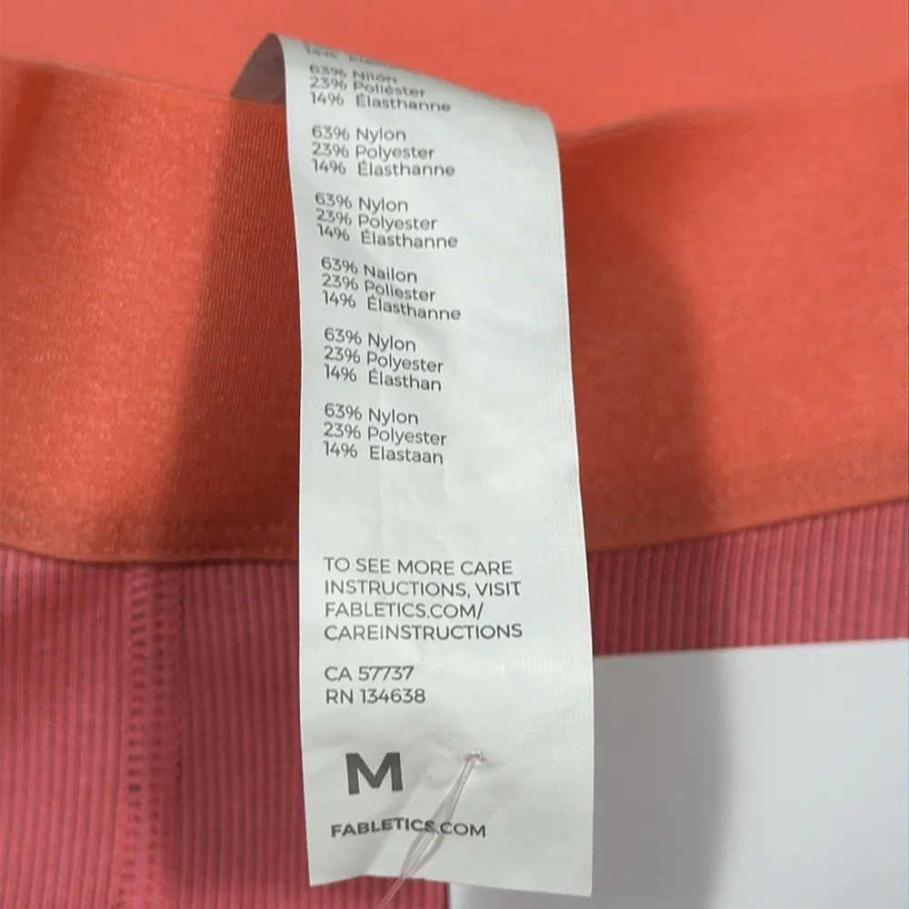 NWT Fabletics High-Waisted Seamless Sprint Shorts 9” Sz M - Image 6