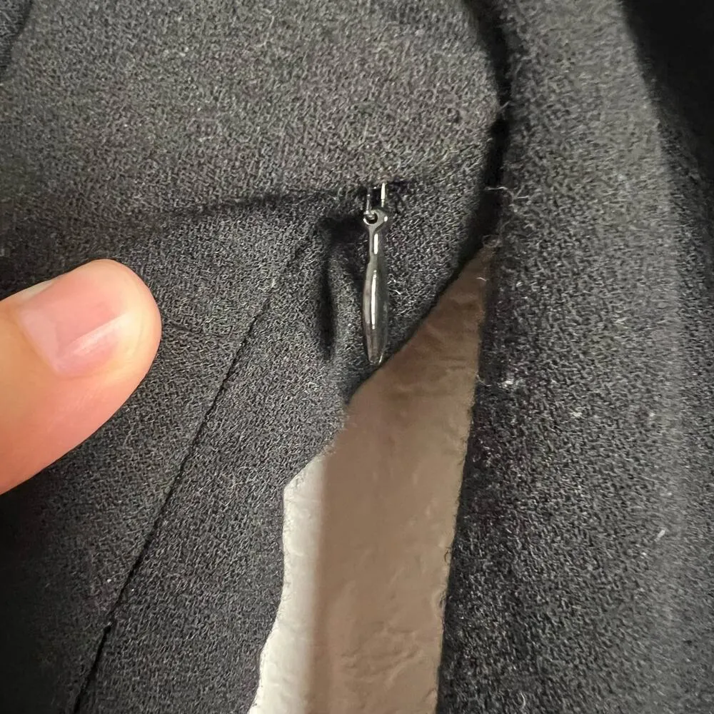 Free People Holiday Folk Black Floral Embroidered Bell Sleeve Mini Dress Size 0 - Image 9