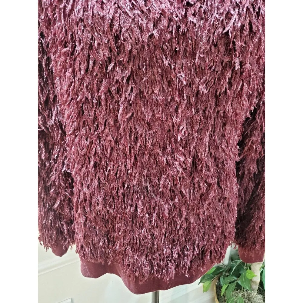 EST.1946 Women's Maroon Polyester Round Neck Long Sleeve Pullover Sweater 18/20W - Image 4