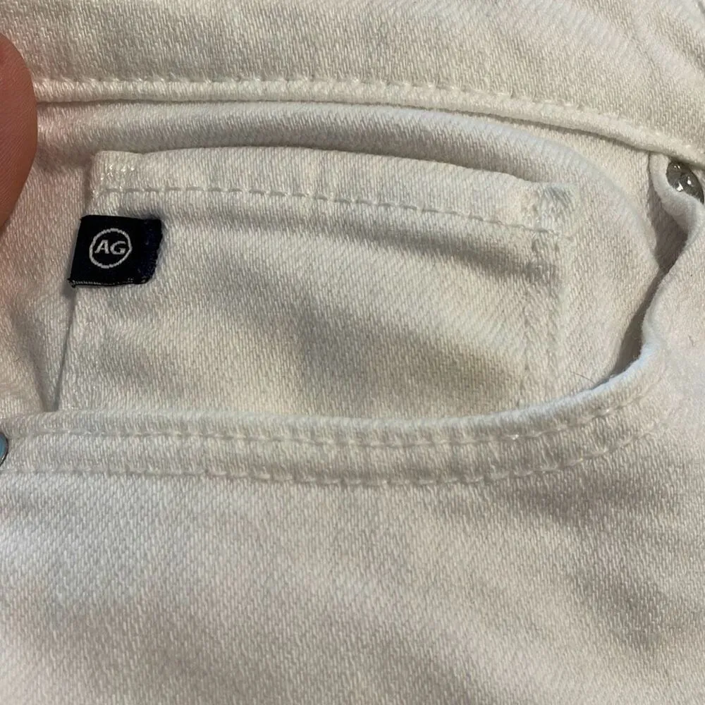 AG Adriano Goldshmied the stilt cigarette crop white jeans 26 - Image 11