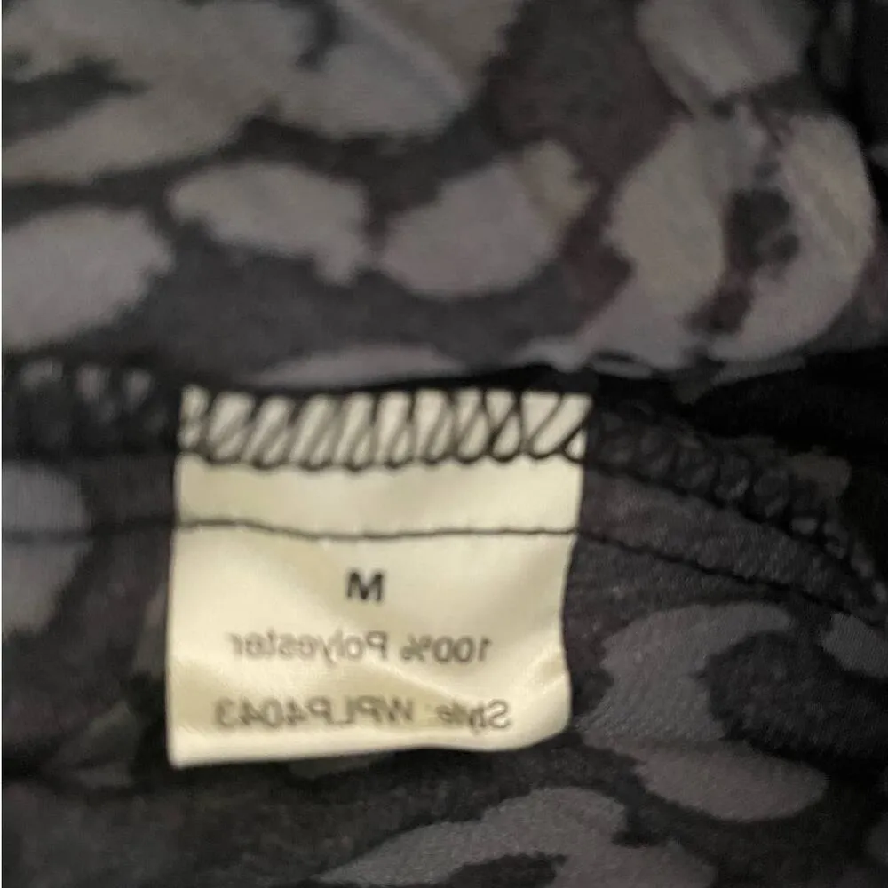 Boutique Women Maxi Skirt M‎ Black Gray Cheetah Crinkle Boho Festival Witchycore - Image 8