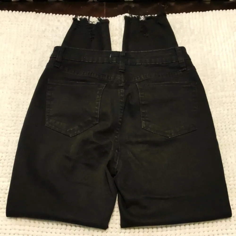 Papaya Black Denim High Rise Skinny Jeans Size 5 EUC #6903 - Image 3