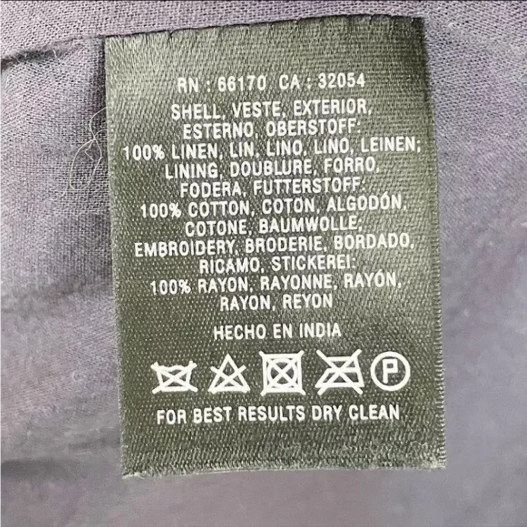 Anthropologie Moulinette Soers Womens Embroidered Floral Pencil Skirt Size‎ 6 - Image 9