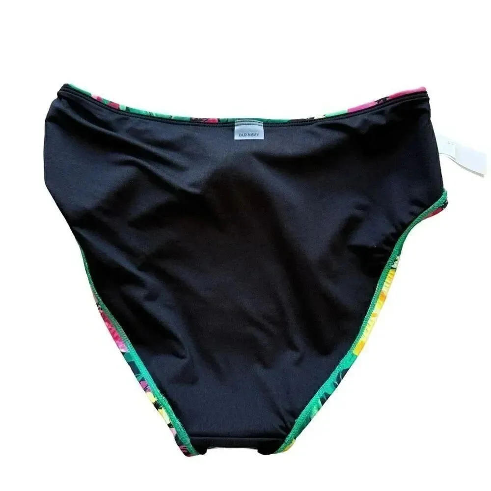 Old Navy Printed One-Shoulder  Bikini Swim Top  & Bottoms Set SZ XS #2102 - Image 12