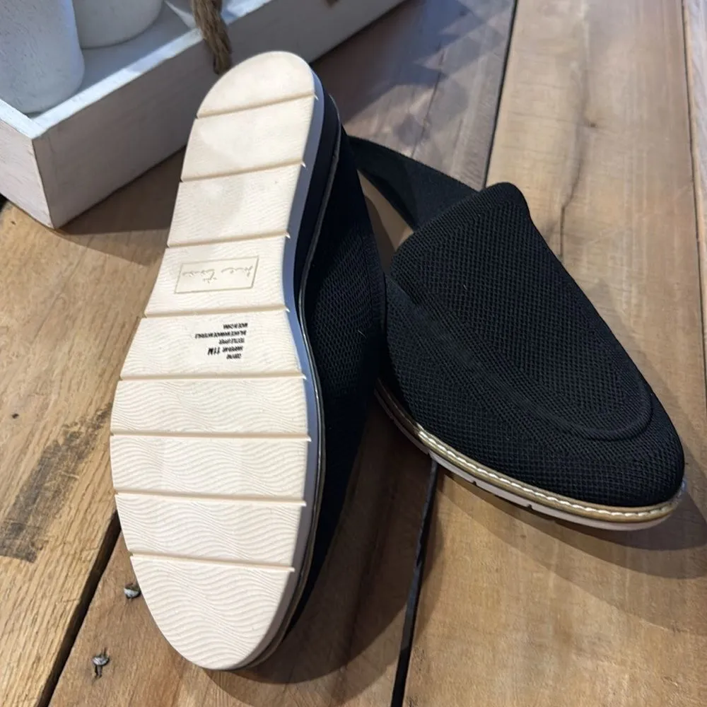 Me Too Black Mesh Mule Wedge Heel Cushioned‎ B19B - Image 6