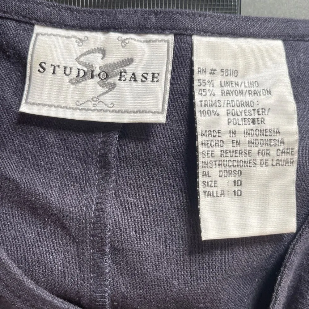 Studio Ease Linen‎ Blend Dress Set Size 10 - Image 8