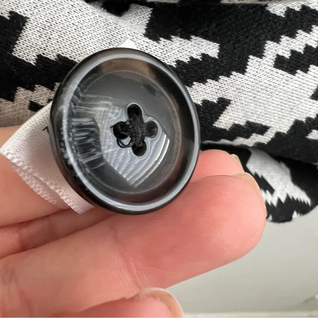 Catherine Malandrino Black and White plaid Houndstooth Blazer NEW - Image 11