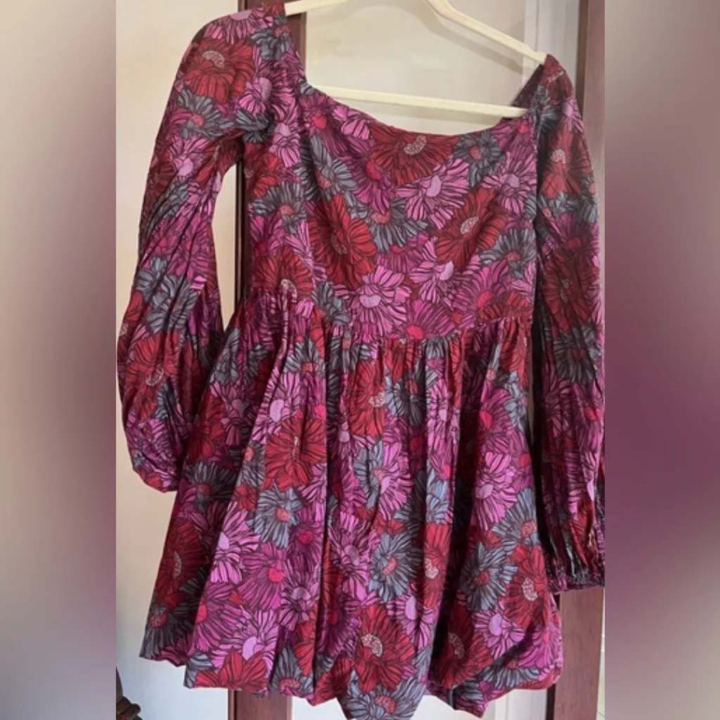 Ruthie Grace Olivaceous floral mini dress Red Size M - Image 4