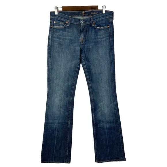 7 For All Mankind Dark Wash Y2K Bootcut Jeans 29 - Image 6