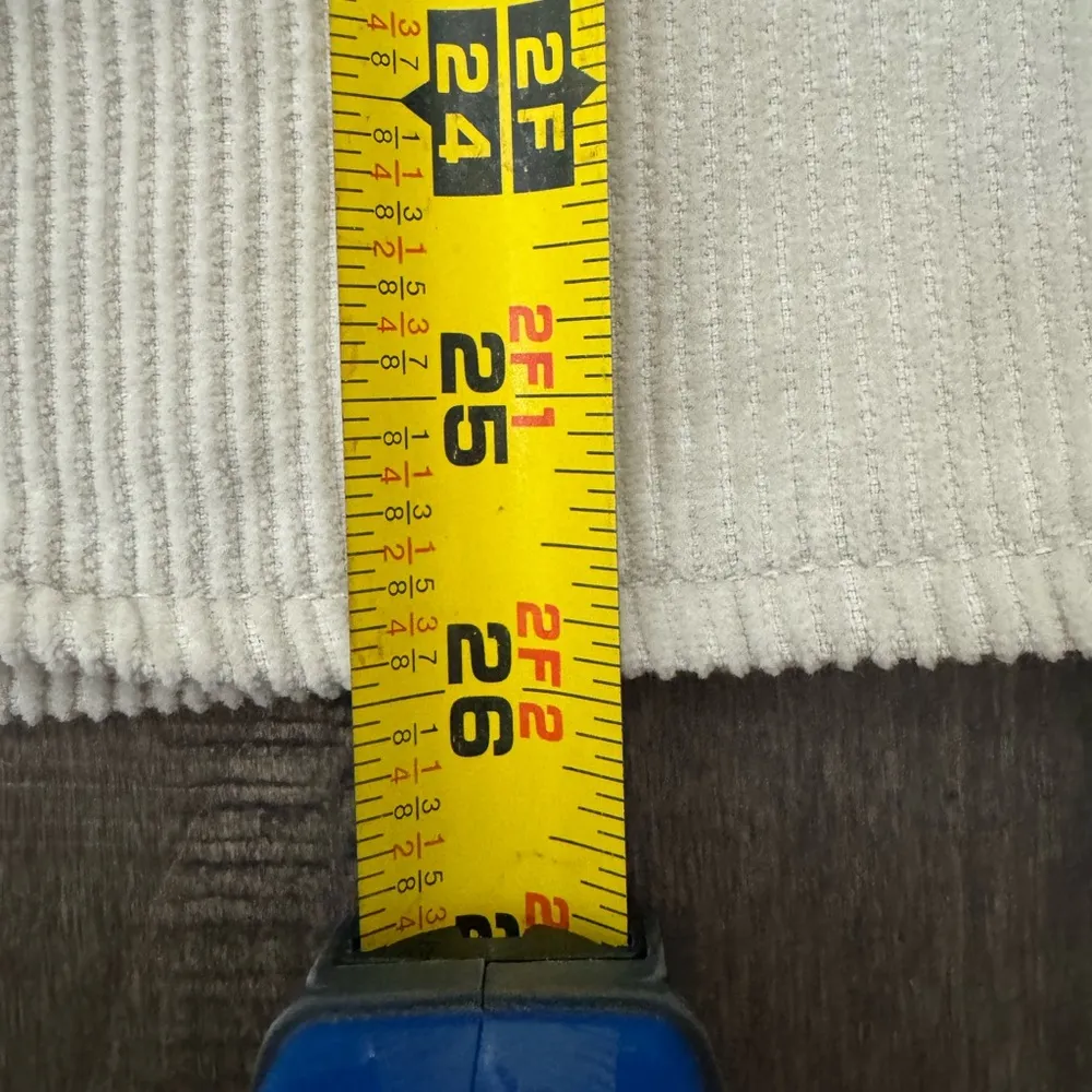 Kensie Beige Corduroy Shacket Jacket Size L Button Front Pockets Tan Size L - Image 12