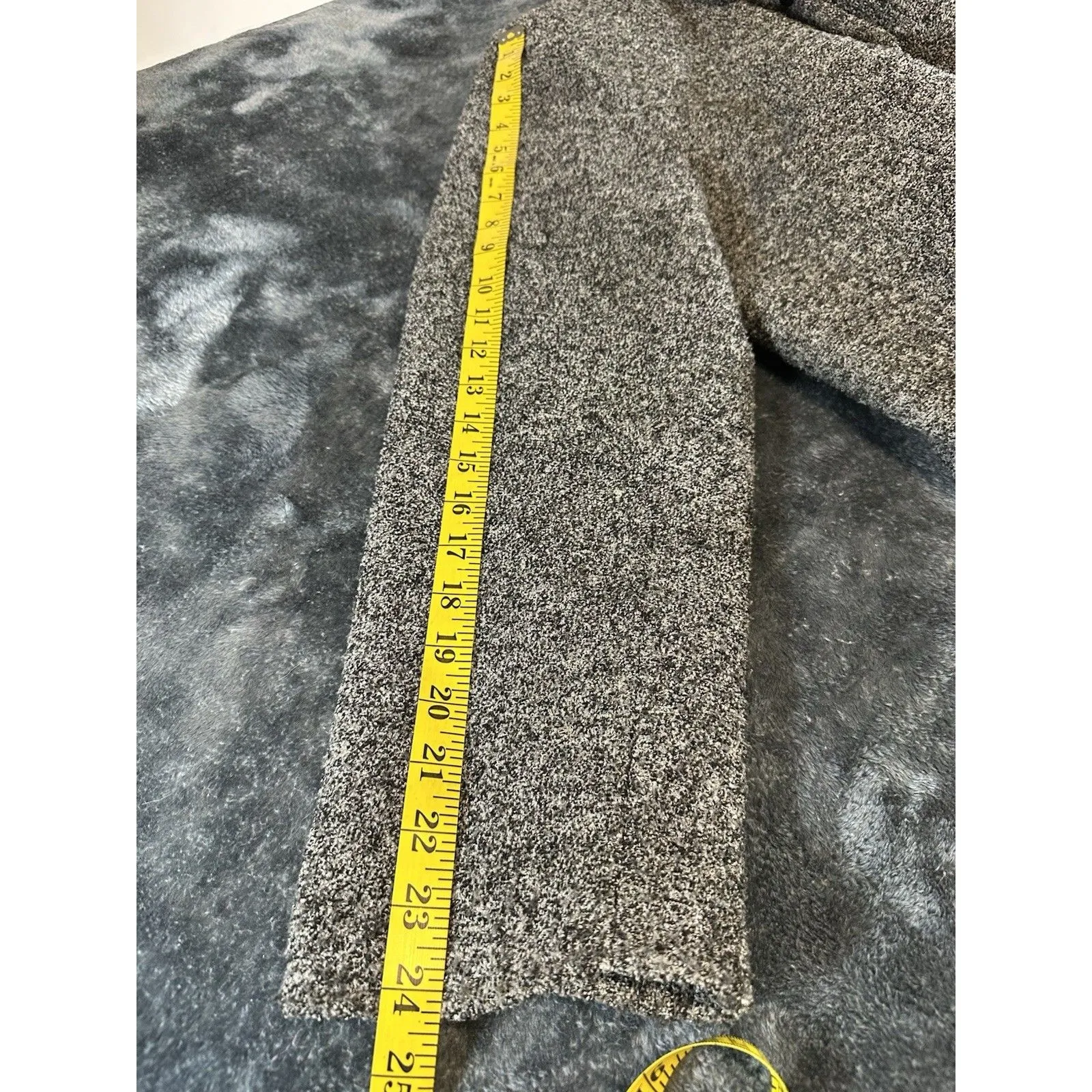 Dressbarn Gray Blazer Jacket Button Down Mock Neck Size XL - Image 6