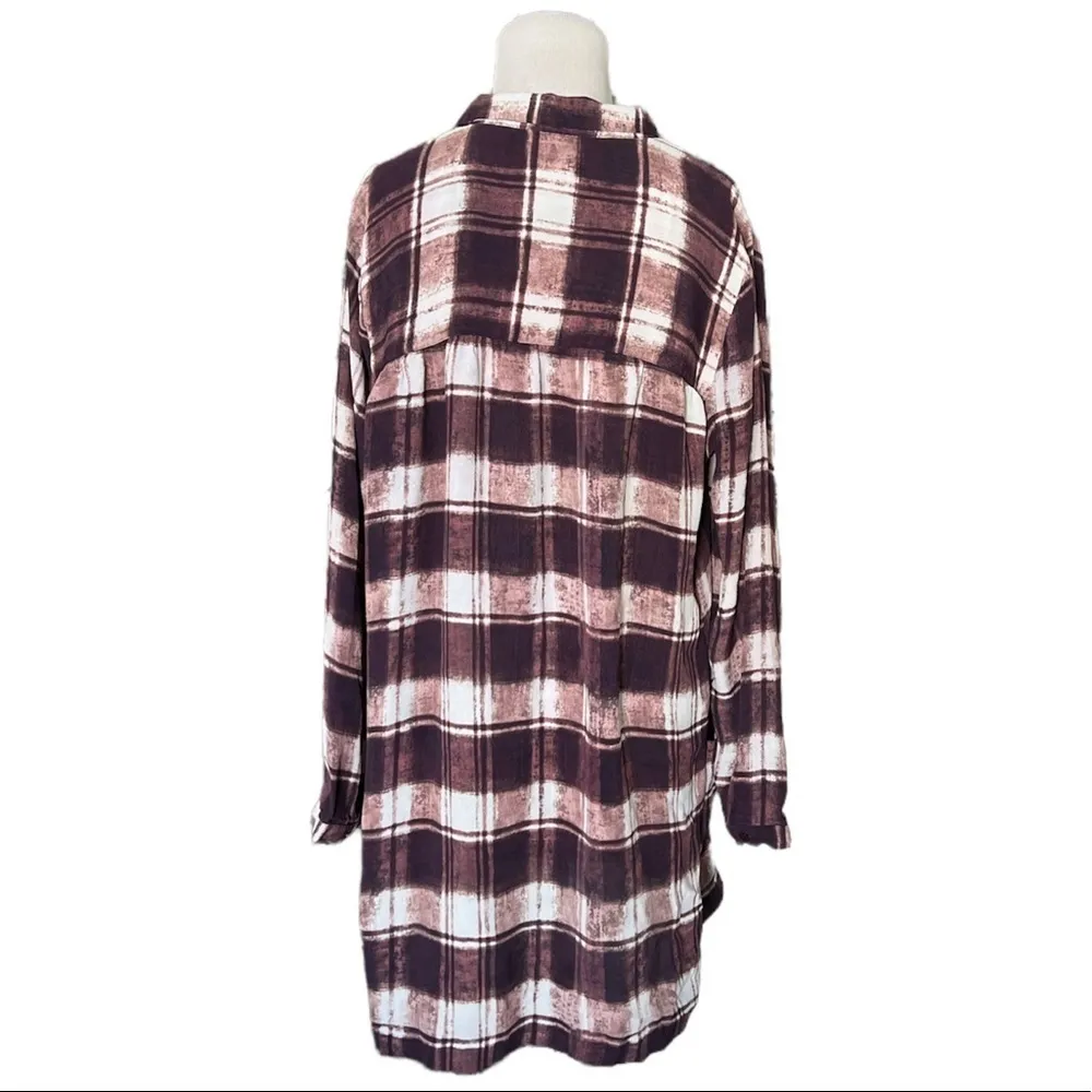 Garnet Hill Viscose Plaid Pocket Tunic | 16 - Image 4