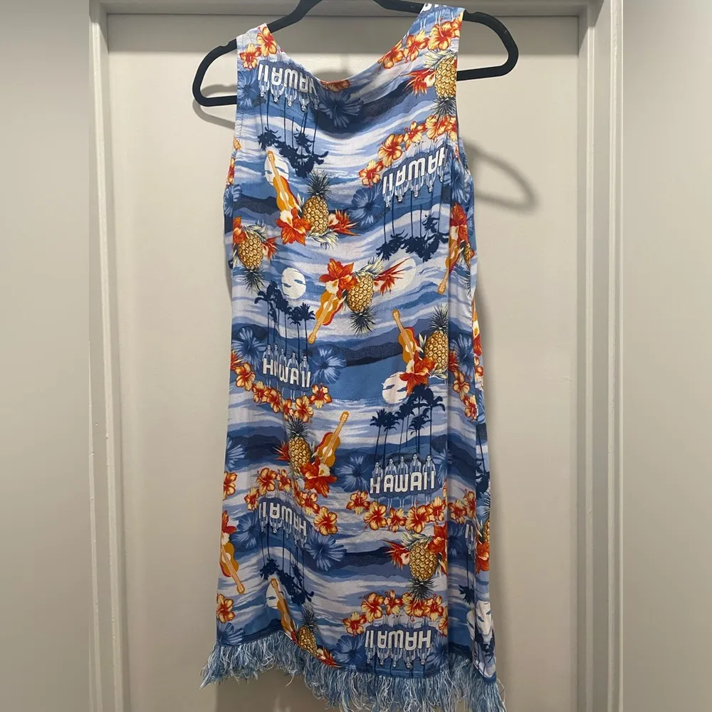 VTG Retro BW Sport Hawaii Print Mid - Image 4