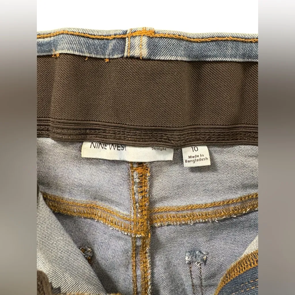 Nine West Light Blue Denim Jeans size 10 - Image 3