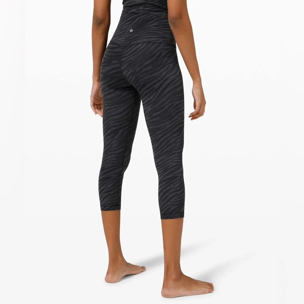 Lululemon Align Crop 21" Le Tigre Camo Deep Coal Multi - Size 20 - Image 2
