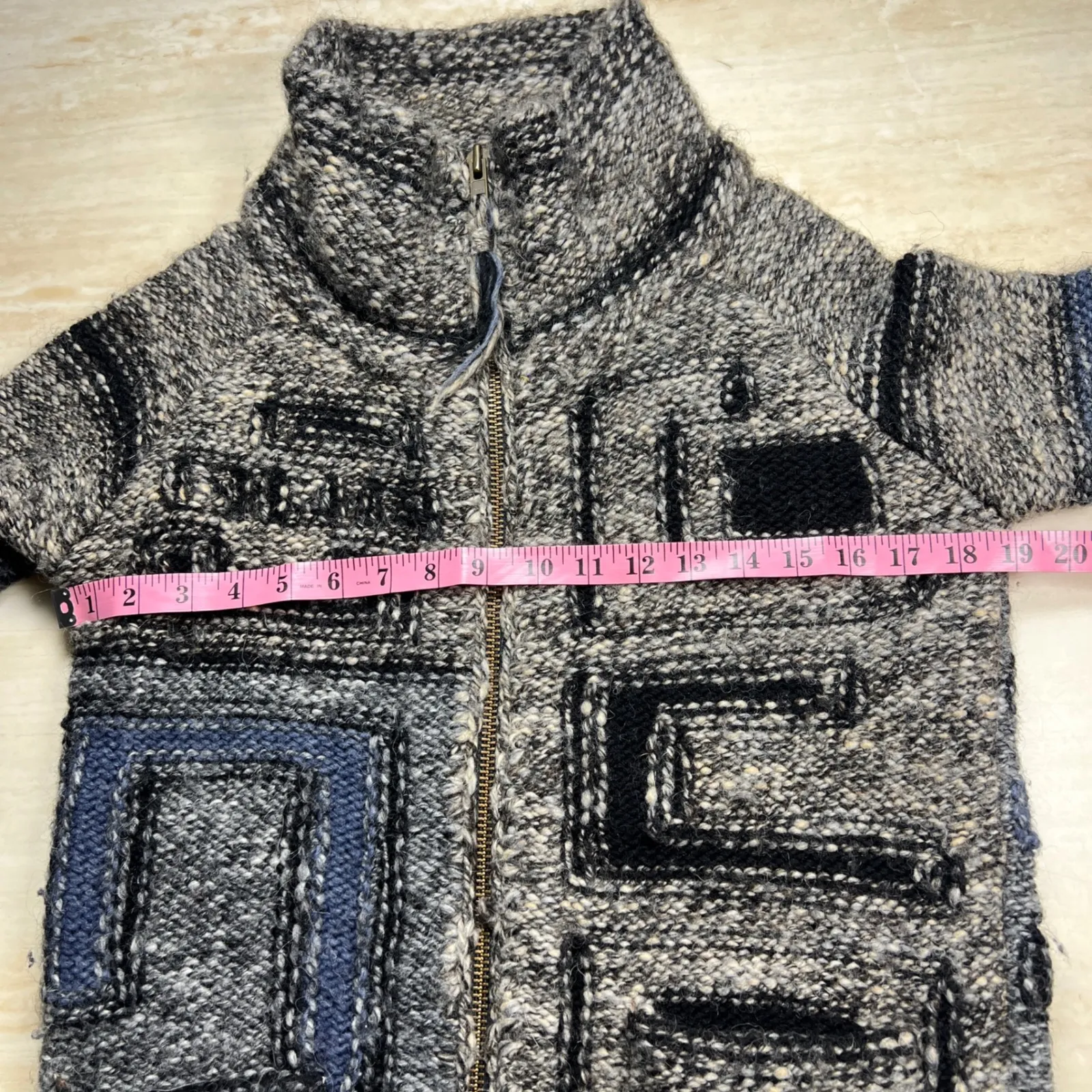 Wilfred Free Italian Yarn Wool Blend Knit Full Zip Cardigan Sweater Small - Image 7