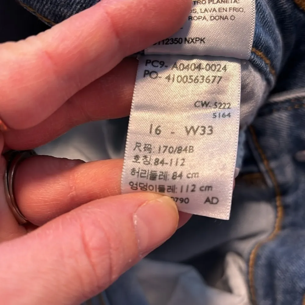 Levi’s Heritage High Rise Straight Jeans Blue Size 16 - Image 6