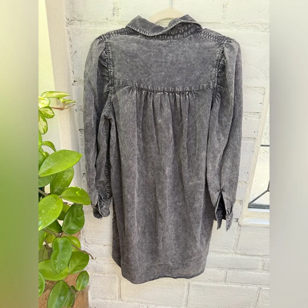 Rails Adele Dress - Black Acid Wash $218 size S - Image 8