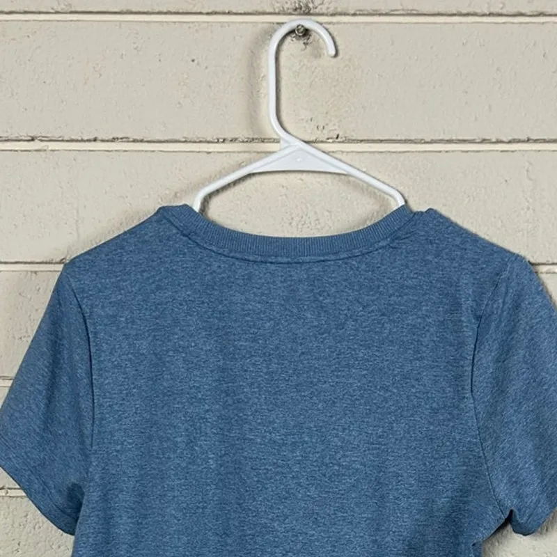 Athleta Uptempo Blue Tee size M - Image 7