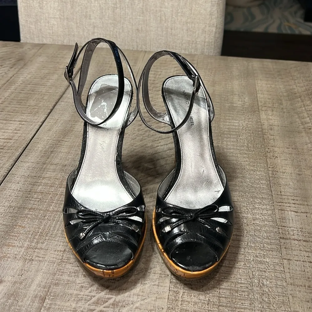 Marc Fisher patten and cork heeled sandals - Image 2