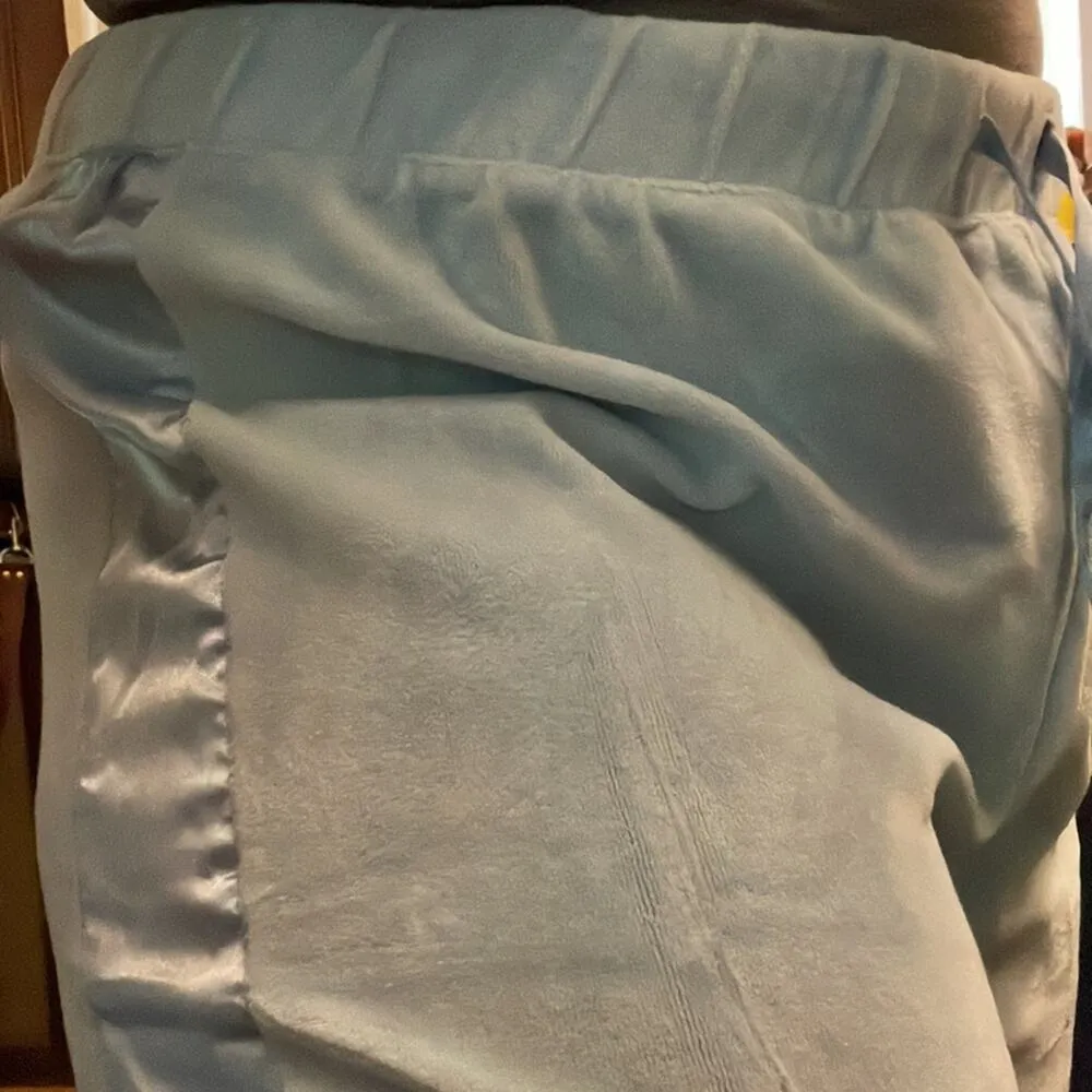 Y2K Baby blue tracksuit satin Terrycloth Size XL - Image 11