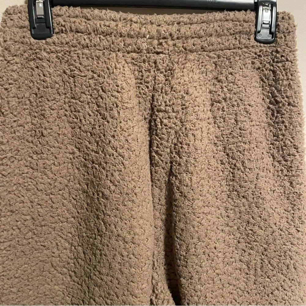 SKIMS Teddy Sherpa Wide Leg Lounge Track Pant- Size Small - Image 6