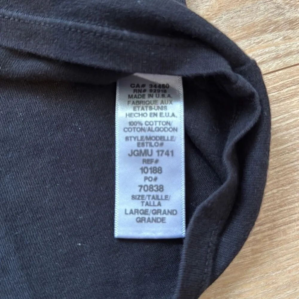 Vintage Juicy Couture Black Rainbow Graphic Puff Short Sleeve T-shirt size large - Image 5