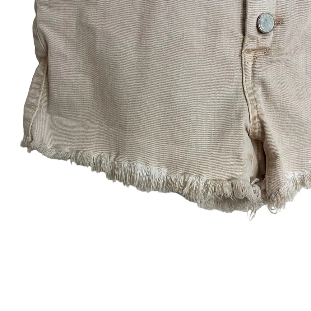Blank NYC Blush Pink Wedge Denim Shorts - Image 6